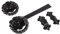 Hammer and Tongs - Rose Ring Gate Latch - W285mm - Black