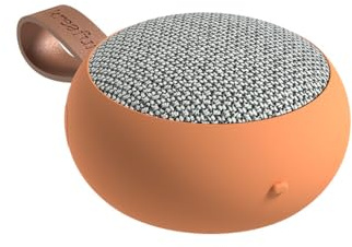 KREAFUNK aGO II Fabric, tragbarer Bluetooth 5.1 – Lautsprecher, True Wireless Stereo, bis zu 10 Stunden Wiedergabezeit, Dusty orange