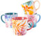 Spice by Tia Mowry Floral Garden Lot de 4 grandes tasses en porcelaine décorée 50 cl