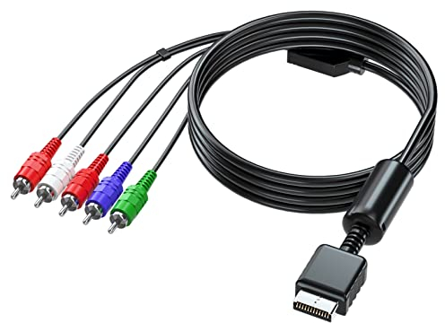 PARUIEN Cavo HD Component 5RCA YPbPr da 6 piedi Compatibile con PS2/PS3/PS3 da Sottile a HDTV-EDTV (HD 480P)