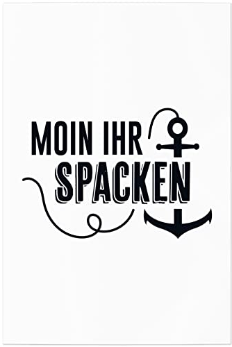 JUNIWORDS Poster, Moin Ihr Spacken, 20 x 30 cm (1007507)