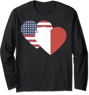 Regalo souvenir bandiera nazionale di Malta per uomini donne Maglia a Manica