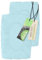 Emily´s Check 2er Pack Spannbezug für Nackenkissen Gesundheitskissen 1596.2323, hellblau, 30-50 x 40-60 x 10 cm