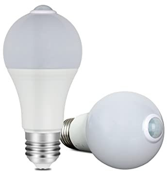 Ampoule Led E27 avec Détecteur de Mouvement, 220V 12W 1050 Lumens (2, Blanc neutre 4200K)