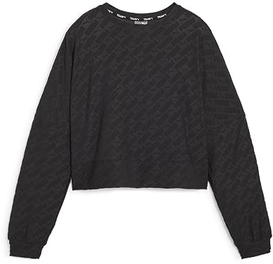 PUMA Damen Fit Marken-Fleece Crew Schweiß