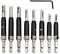 8 Stück Selbstzentrierende Bohrer Set, 4 Größe 9/64 11/64 13/64 1/4 Schwarz Scharnierbohrer Set für Fenster Kabinett Scharnier Hardware Sechskantschaft