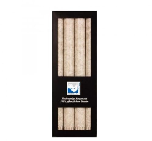 Kerzenfarm Hahn Stearin Stabkerze Set, taupe, 4Stk. (5)