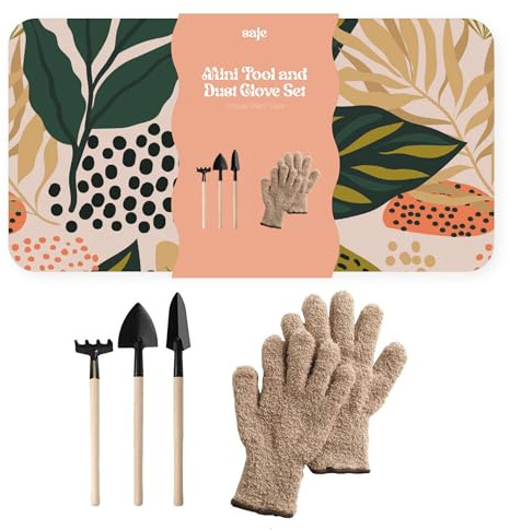 House Plant Care Kit - Leaf Dust Gloves and Mini Tools - Keep Indoor Plants Healthy