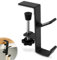 NQEUEPN Desk Handbag Hanger, Mental Mount Bag Holder Hook Clamp Adjustable Desk Bag Clamp Desk Hook Backpack Holder Saving Space Reducing Clutter for Desk Table Under Cabinet(Black)