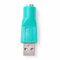 PULABO PS2 auf USB-Buchse auf PS/2-Stecker Konverter-Wechsler-Adapter, ideal für Tastatur-Mäuse bequem