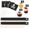 100 Stück Pirate Zahnstocher Flaggen,Flaggen Spieße Pirate,Pirate Cocktail Stick,Piraten Dekoration Kuchen,Pirate Deko Fahne,Klein Mini Zahnstocher,für Cupcake Topper Vorspeisen Cocktail Partyzubehör