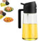 Voarge 2 in 1 Ölsprüher für speiseöl,Sprühflasche ölsprüher für Heißluftfritteuse Glas Oil Sprayer KöNnen ölspray und Gießen Zum Kochen,Grillen,Küche, Heißluftfritteuse,Backen,Salat