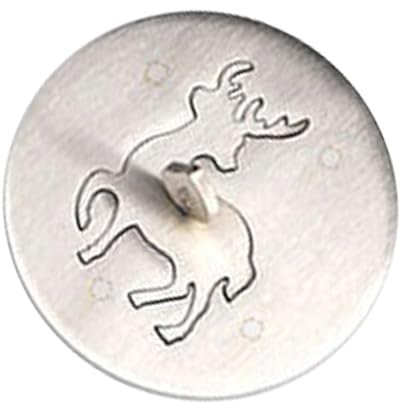 Sharplace Kerzenaufsätze, Kerzenglas-Abdeckung, dekorative staubdichte Abdeckung, Windschutz, Glaskerzen-Zubehör, Glaskerzendeckel für Schlafzimmer, S Elch