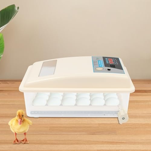 MEELRYD Brutautomat Vollautomatisch für 40 Eier, Automatischer Temperatur und Wende-Eierbrutkasten Brutmaschine für geflügeleier mit LED Beleuchtung für Hühnergans Ente Taube Wachtel Vogel