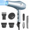 FaszinCare Secador de pelo profesional Iónico, potente Secadores pelo con iones, difusor y peine concentrador, para familia y salón, Rápido Secado Cabello