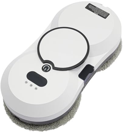 Fensterputzroboter mit Wassersprühfunktion,Elektrischer Fensterreiniger mit Fernbedienung, 35ml Wassertank, Saugleistung 2800Pa, Fensterputzer für Innen- und Außenfenster