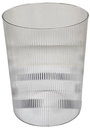QANYEGN Candonnée transparente, poubelle en plastique polyvalente, Panier de déchets de grande capacité pour salle de bain, chambre à coucher, cuisine, bureau