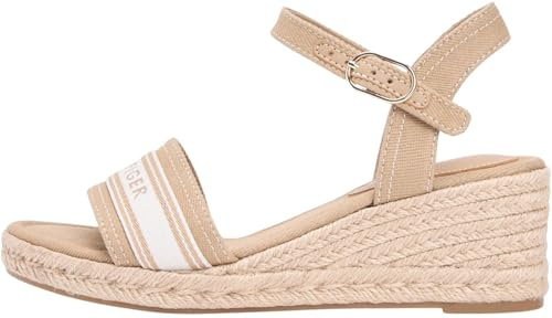Tommy Hilfiger Eileen Damen Keilsandalette Leder/Textil Blau