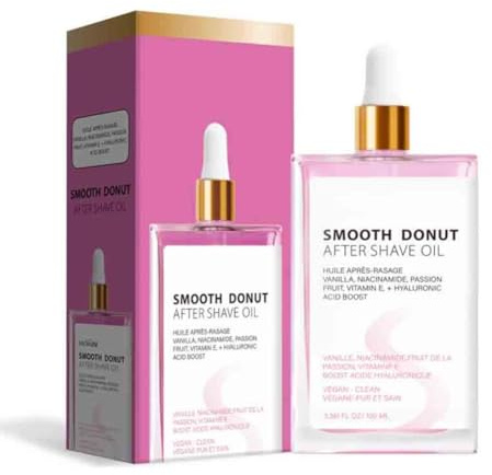 2 x Smooth Donut After Shave Oil, Soft Serve After Shave Oil, Moisturizing Hair Shaving Care for All Skin Typ