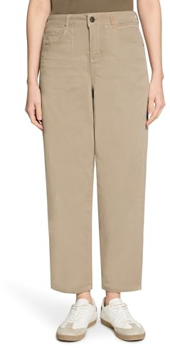 Cartoon Damen Used Look-Jeans mit Waschung