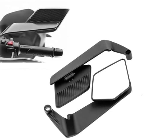 Motorrad-Spiegel Für Aprilia SXR 50 2021-2024,360° Drehbar CNC Rückspiegel Motorrad,Unterlenker Spiegel Kompatibel mit Motorrädern,ATV,Scooter,Roller,C-White