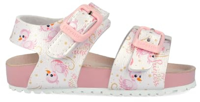 Garvalín Bio Kindersandalen, Metallic, Weiß, Weiß B050, 29 EU