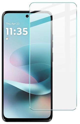 Wigento 2x Schutzglas für Motorola Moto G67 / Moto G77, Displayschutz Glas mit 9H Härte, HD klar, kratzfest, glatte Oberfläche, passgenau