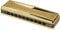 Suzuki MR-350VG-B Promaster Diatonische Mundharmonika mit Ventil, Gold, 10 Löcher