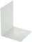 Officemate Buchstützen aus Metall | 1 Paar (= 2 Stück) | Dekorative Buchstütze für Schule, Zuhause, Büro, Bibliothek | Bücherhalter | Grau, 160 mm x 125 mm x 125 mm