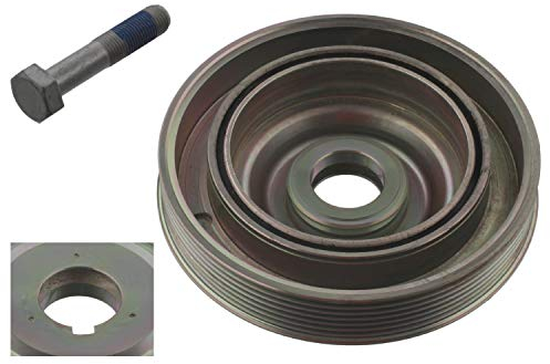 febi bilstein 33802 Riemenscheibe (entkoppelt) für Kurbelwelle, mit Schraube, 1 Stück