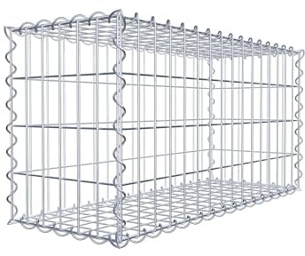GABIONA | eckige gabio NEN paniers | Pierre befüllbare paniers | résistant aux intempéries Grille Panier – ausgefallener Panier Grillage – Fabriqué en Allemagne 80 x 40 x 30 cm