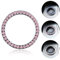 Bling Auto Decor Kristall Ring Auto Aufkleber Emblem, Metall Aufkleber