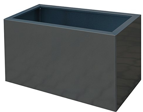Palatino Exclusive Line Hochbeet/Pflanzkübel LOTTE aus verz. Stahl anthrazit 100 x 40, Höhe 50 cm, modular