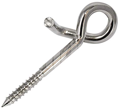 HKB ® 1 Stück Schaukelhaken, 140 x 10mm, Stahl verchromt, Qualitätsartikel vom Hersteller VETO, Artikel-Nr. 60734