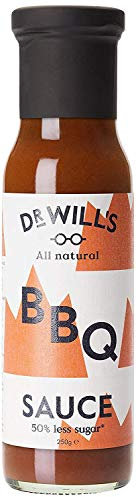Dr Will’s BBQ Sauce 250g (Pack of 3) - All Natural, Vegan Friendly, Made with Real Tomatoes - No Artificial Additives, Preservatives or Refined Sugars, Dairy and Gluten Free
