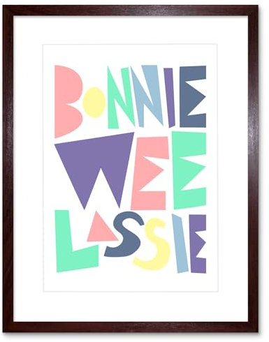 Wee Blue Coo Bonnie Wee Lassie Kunstplakat Gerahmter Kunstdruck 30x40 cm