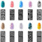 144 Pieces Nail Vinyls Stencils Nails Stickers Set Designs Cute Easy Nail Art Decal Stickers Stencils Sheets