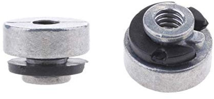 Tenlacum Alluminio Moto Sedile Femmina Vite Bullone Montaggio Dado Fastener Ricambio per Harley Sportster 1996-2017 con Filettatura 1/4-20 (2 pezzi)