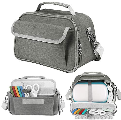 LEFOR·Z Tragetasche Kompatibel für Cricut Joy und Zubehör,Aufbewahrungstasche Kompatibel für Cricut Pen Set und Basis-Werkzeugsatz,Grau