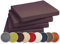 sunnypillow 4er Set Stuhlkissen mit Bindebänder - 40 x 40 x 5 cm - Sitzkissen Outdoor für Stühle/Bänke - Polsterauflage Sitzauflage Gartenkissen für Garten viele Farben zur Auswahl - Violett