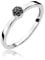 Damen Versprechen Ring Verlobungsring Antragsring 585 14k Gold Weißgold natürlicher echt Schwarze Diamanten Brillanten