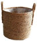 GGOOD Hecho a Mano de Almacenamiento de Paja Tejido de Cesta de Mimbre Rattan Planter Basket Maceta contenedor de Almacenamiento para la decoración de la Boda del jardín Tamaño 30cm
