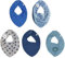 Pippi Unisex Baby Bandana bib - solid Halstuch (* Dark Blue Mix)