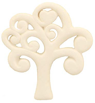 24 PZ Gesso Gessetto Albero della vita vento 4,5XH4,8 cm DECORAZIONE BOMBONIERA