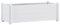 vidaXL Lit Surélevé de Jardin Jardinière d'Extérieur Pot de Fleurs Bac à Plantes Lit de Plantation Plate-Bande Cour PP Blanc 100x43x35 cm