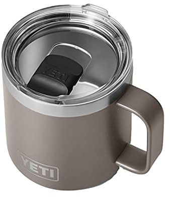 YETI Rambler 14 oz Mug, Vacuum Insulated, Stainless Steel with MagSlider Lid, Sharptail Taupe
