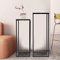 kangten Blumenständer aus Metall 2er Set Schwarz Eckig Blumenhocker Pflanzenständer 60/70cm Auslagetisch Dekorationsregal