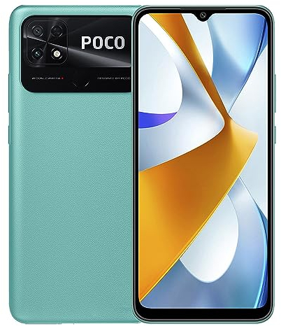 Xiaomi Poco C40 Smartphone 4GB/64GB 6,71 Display 6000mAh 18W Fast Charging (Coral Green)