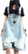 Bifscebn Donna Jeans estivi Tute corte Salopette corta in denim con tasche Style 7 Green
