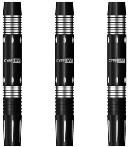 CyeeLife 18g Tungsten Soft Dart Barrels 90% ZG04 Schwarz